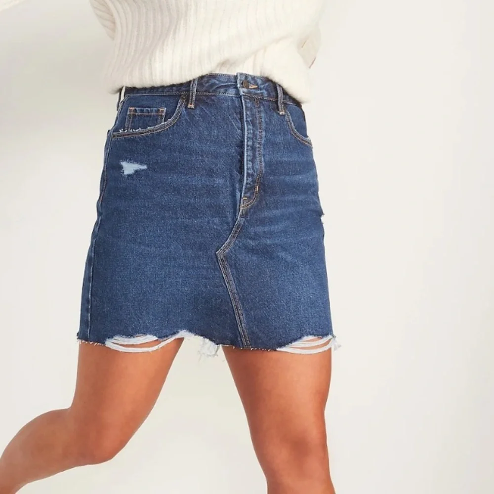 🆕 RESERVED XMS Old Navy Women's Higher High-Waisted Button-Fly Straight Skirt - Picture 4 of 9